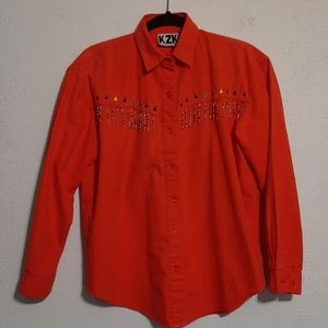 KZK Vintage Western Button Down Blouse